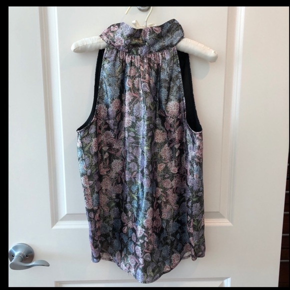 Collection J. Crew Shimmering Floral Printed Top - Picture 5 of 16